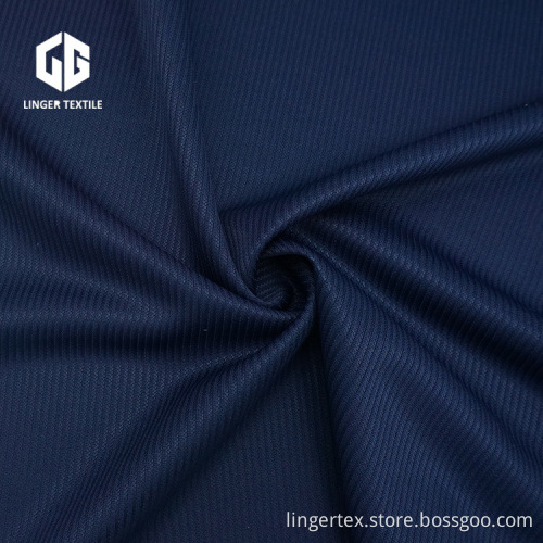 Plain Dyed Stripe Jacquard Interlock Fabric For T-Shirt